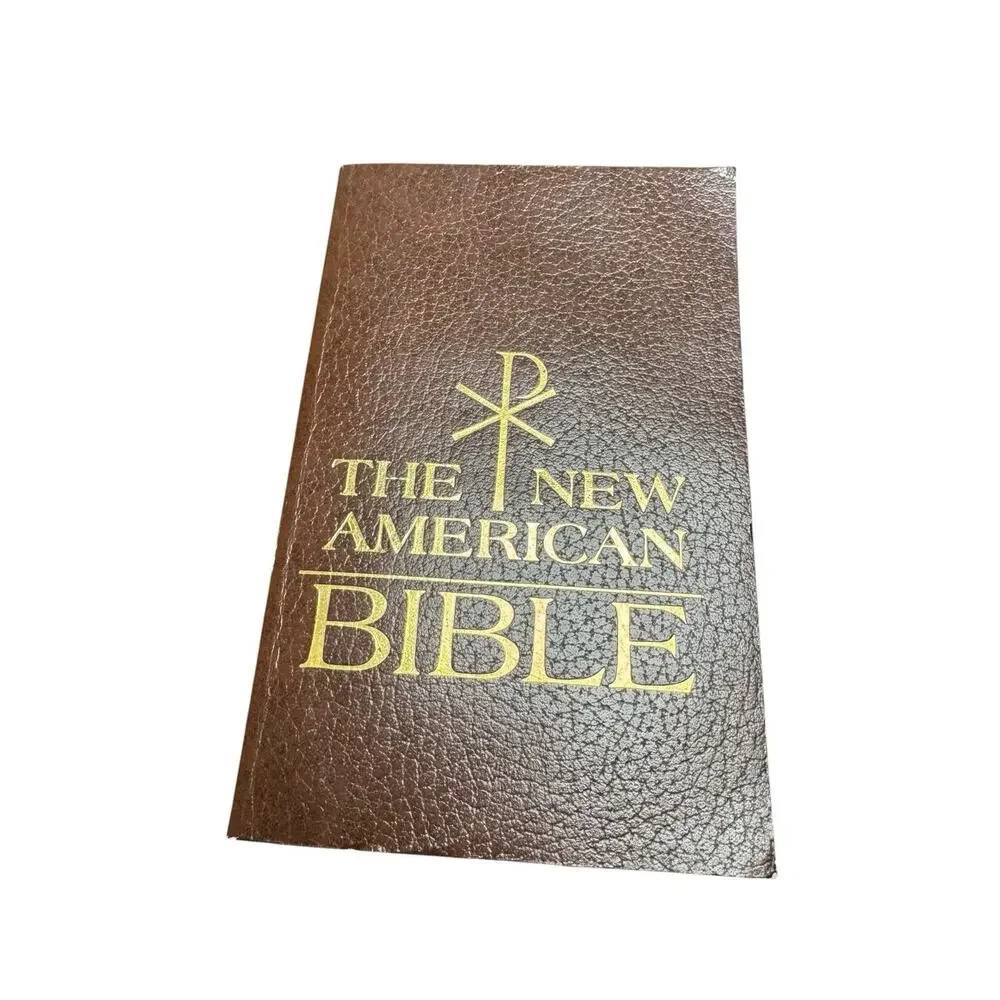 Benziger 1970 The New American Bible Chi Rho XP Monogram Christians Catholics